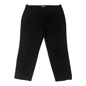 Old Navy Cropped Pants Black Casual NWOT Work Women’s 14 Regular Mid Rise